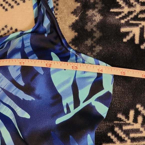 JANTZEN Women's Swim Dress Blue Floral Size 8 - Picture 10 of 15